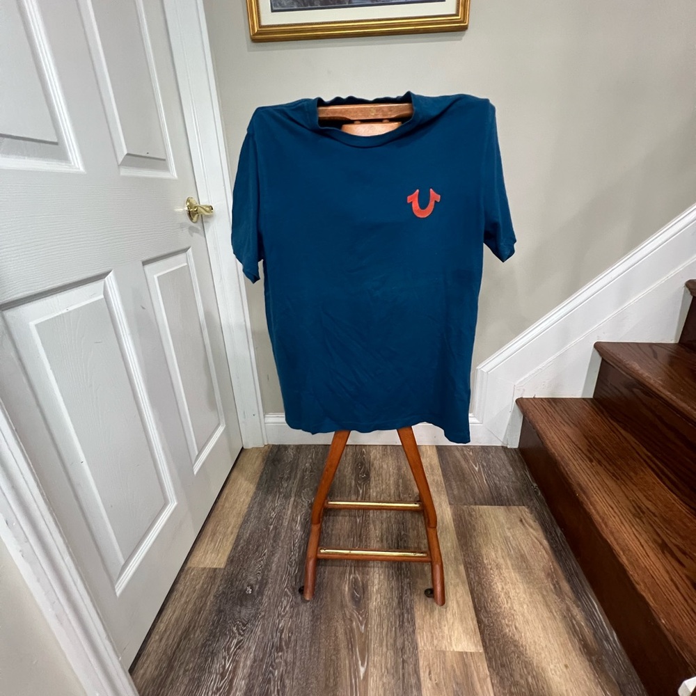 True Religion Teal Crew Neck Tee